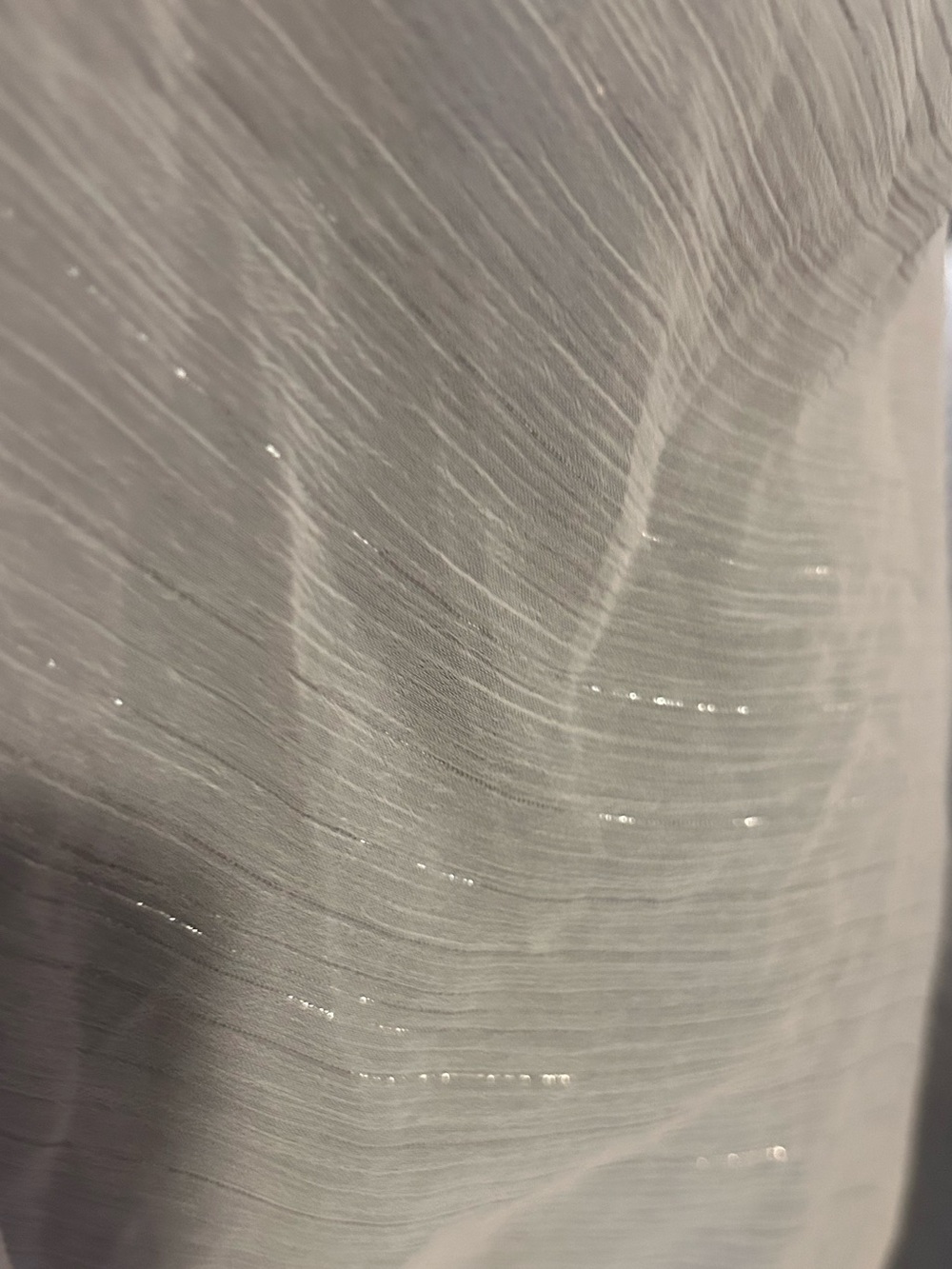sleeveless sheer asymmetrical tunic embroidered unique back tie no tags - Picture 4 of 5